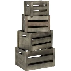 Rangement|Gifi Caisse de rangement en bois Taille XS