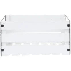 Rangement|Gifi Caisse de rangement en bois et métal - L41 x l20 x H28 cm