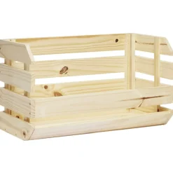 Rangement|Gifi Caisse en bois empilable naturel