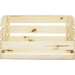 Rangement|Gifi Caisse en bois empilable naturel