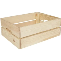 Rangement|Gifi Caisse en bois pin massif à monter soi-même moyen modèle