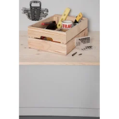 Rangement|Gifi Caisse en bois pin massif à monter soi-même moyen modèle