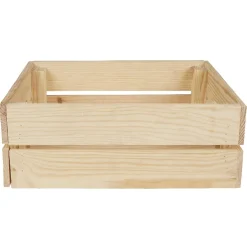 Rangement|Gifi Caisse en bois pin massif à monter soi-même moyen modèle