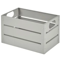 Rangement|Gifi Caisse métallique de rangement blanc lin x3