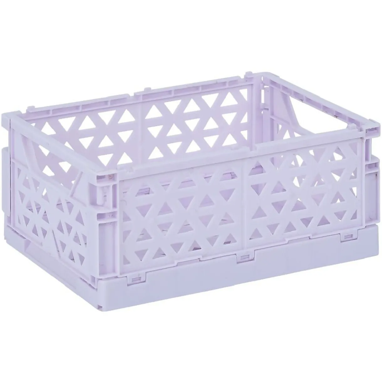 Rangement|Gifi Caisse pliable polypropylène 17x12x7.5cm violet pastel