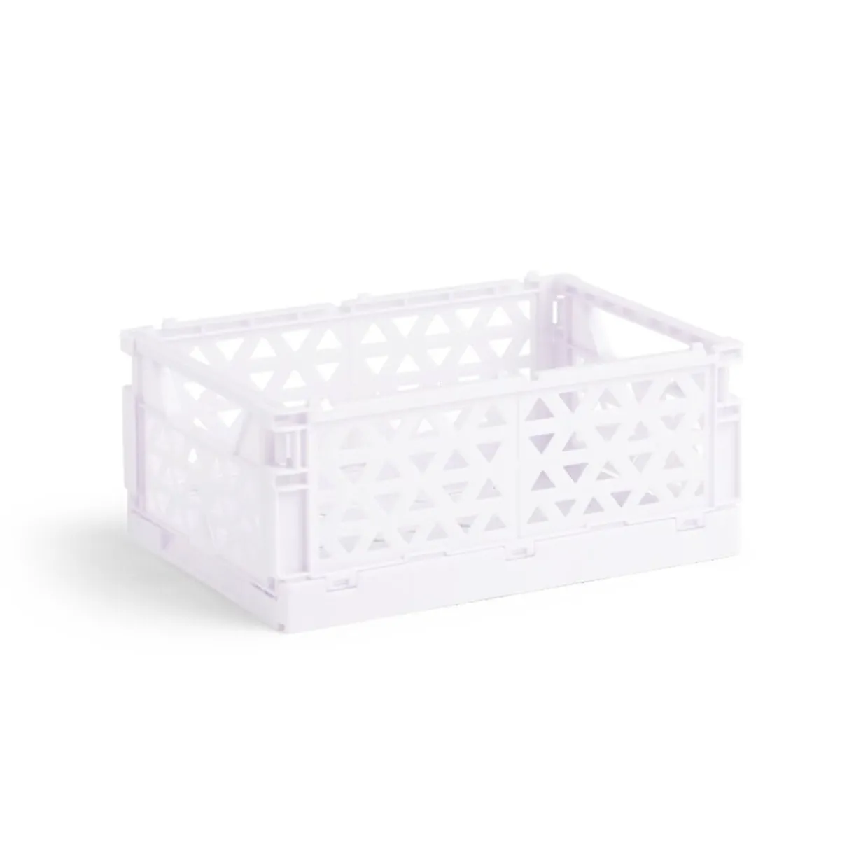 Rangement|Gifi Caisse pliable polypropylène 17x12x7.5cm violet pastel