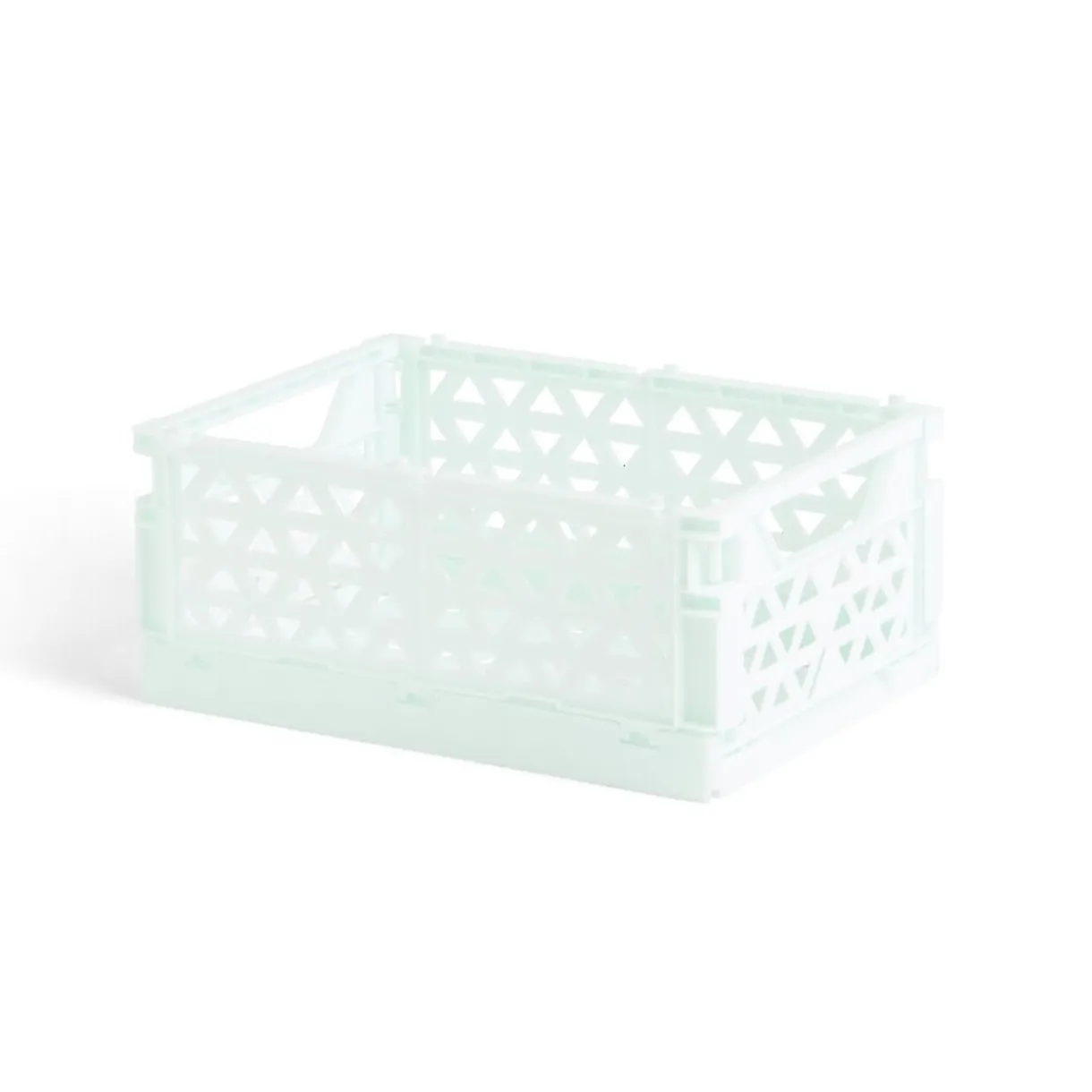 Rangement|Gifi Caisse pliable polypropylène 17x12x7.5cm vert pastel