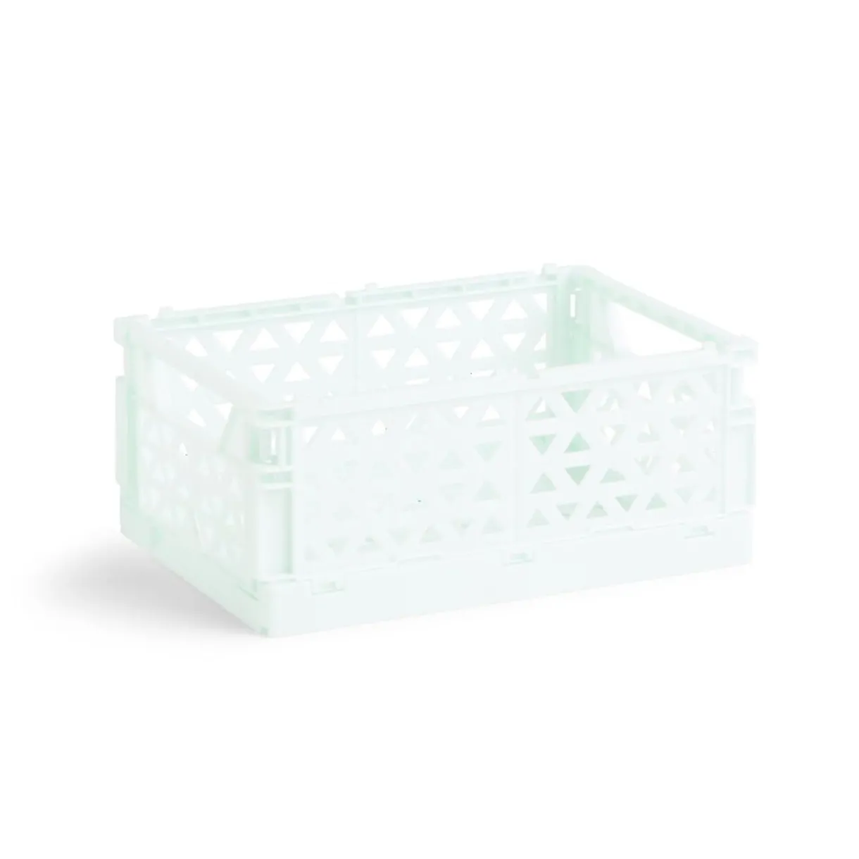 Rangement|Gifi Caisse pliable polypropylène 17x12x7.5cm vert pastel