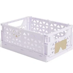 Rangement|Gifi Caisse pliable violet pastel 3,4L - 24x17xH10cm