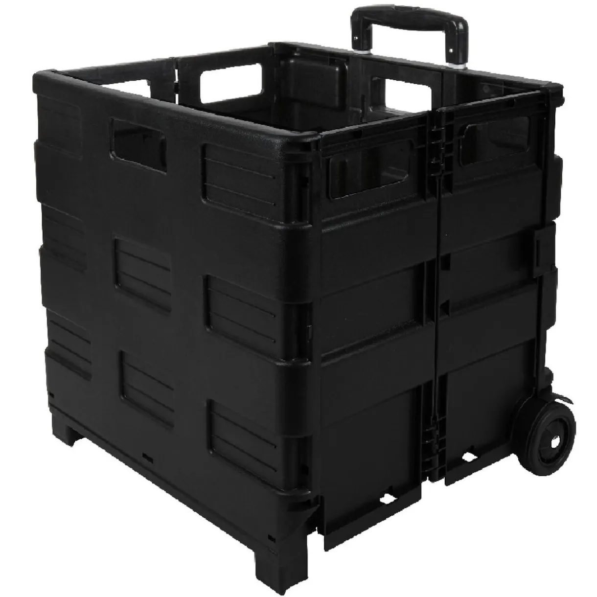 Rangement|Gifi Caisse pliante 45 Là roulettes noir