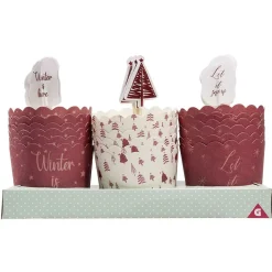 Caissette à gâteau avec décoration x18^Gifi Discount