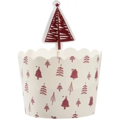 Caissette à gâteau avec décoration x18^Gifi Discount