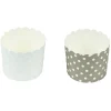 Caissette à muffin motif pois gris bleu x25^Gifi Best
