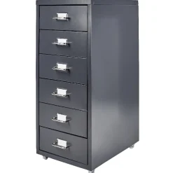 Rangement|Gifi Caisson 6 tiroirs 4 roues noir