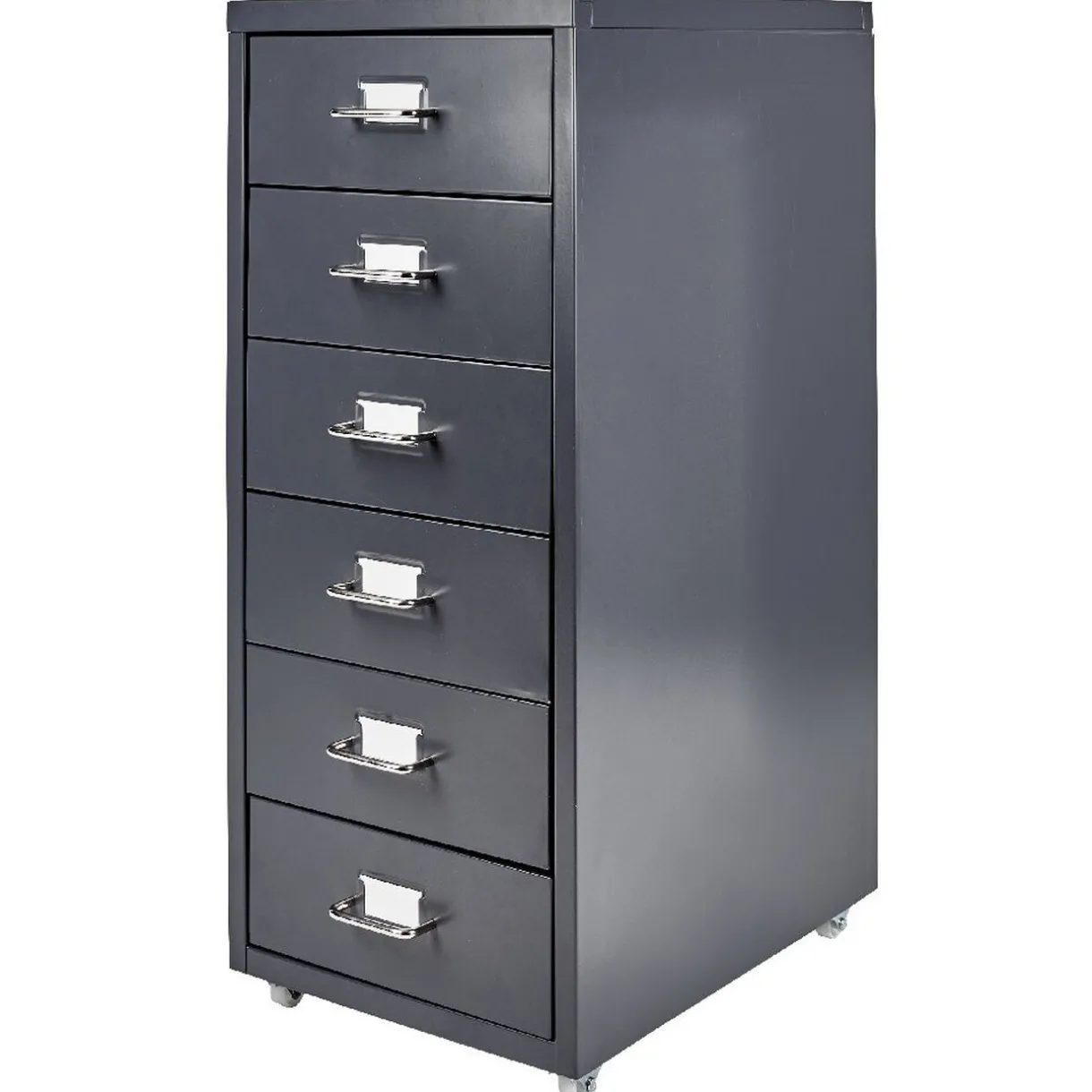 Rangement|Gifi Caisson 6 tiroirs 4 roues noir