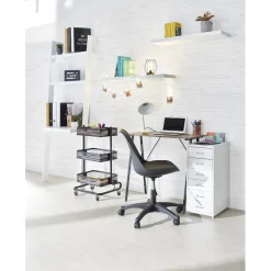 Rangement|Gifi Caisson métallique 6 tiroirs 4 roues blanc