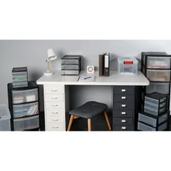 Rangement|Gifi Caisson métallique 6 tiroirs 4 roues blanc