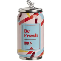 Canette isotherme acier et plastique vert 260ml Ø6,5xH13,5cm^Gifi Hot