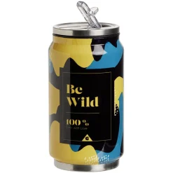 Canette isotherme acier et plastique vert 260ml Ø6,5xH13,5cm^Gifi Hot