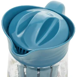 Carafe en verre 1,5L avec infuseur en silicone^Gifi Discount