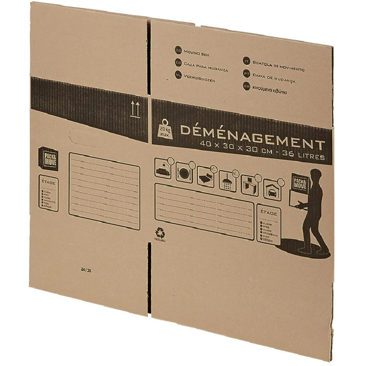 Rangement|Gifi Carton de déménagement 36 L