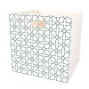 Entretien Du Linge|Gifi Casier Box Cube bois motif géométrique 30x30x30cm