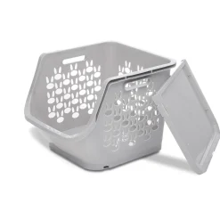 Rangement|Gifi Casier de rangement superposable avec couvercle