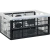 Rangement|Gifi Casier pliant 32L noir et blanc