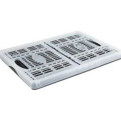 Rangement|Gifi Casier pliant noir et blanc transparent 32 L