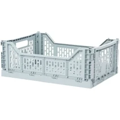 Rangement|Gifi Casier pliant plastique bleu 15 L