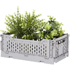 Rangement|Gifi Casier pliant plastique gris 4 L