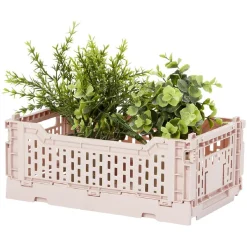 Rangement|Gifi Casier pliant plastique rose 4 L