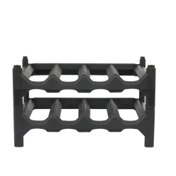 Casier pour 8 bouteilles noir^Gifi Clearance