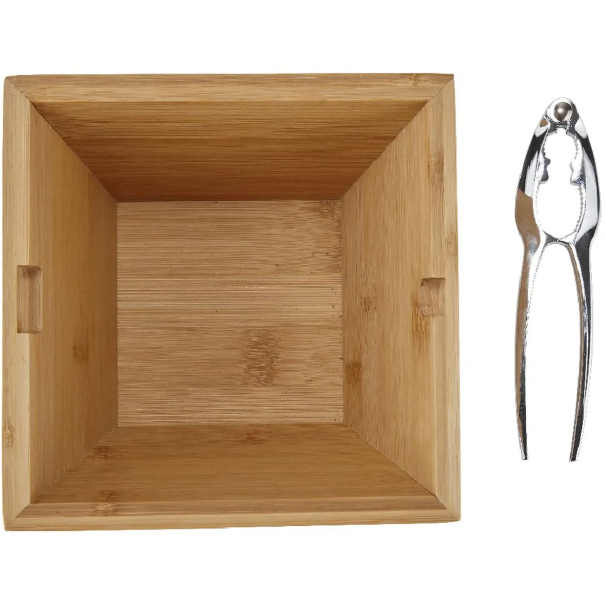 Casse-noix avec bol en bambou naturel^Gifi Hot