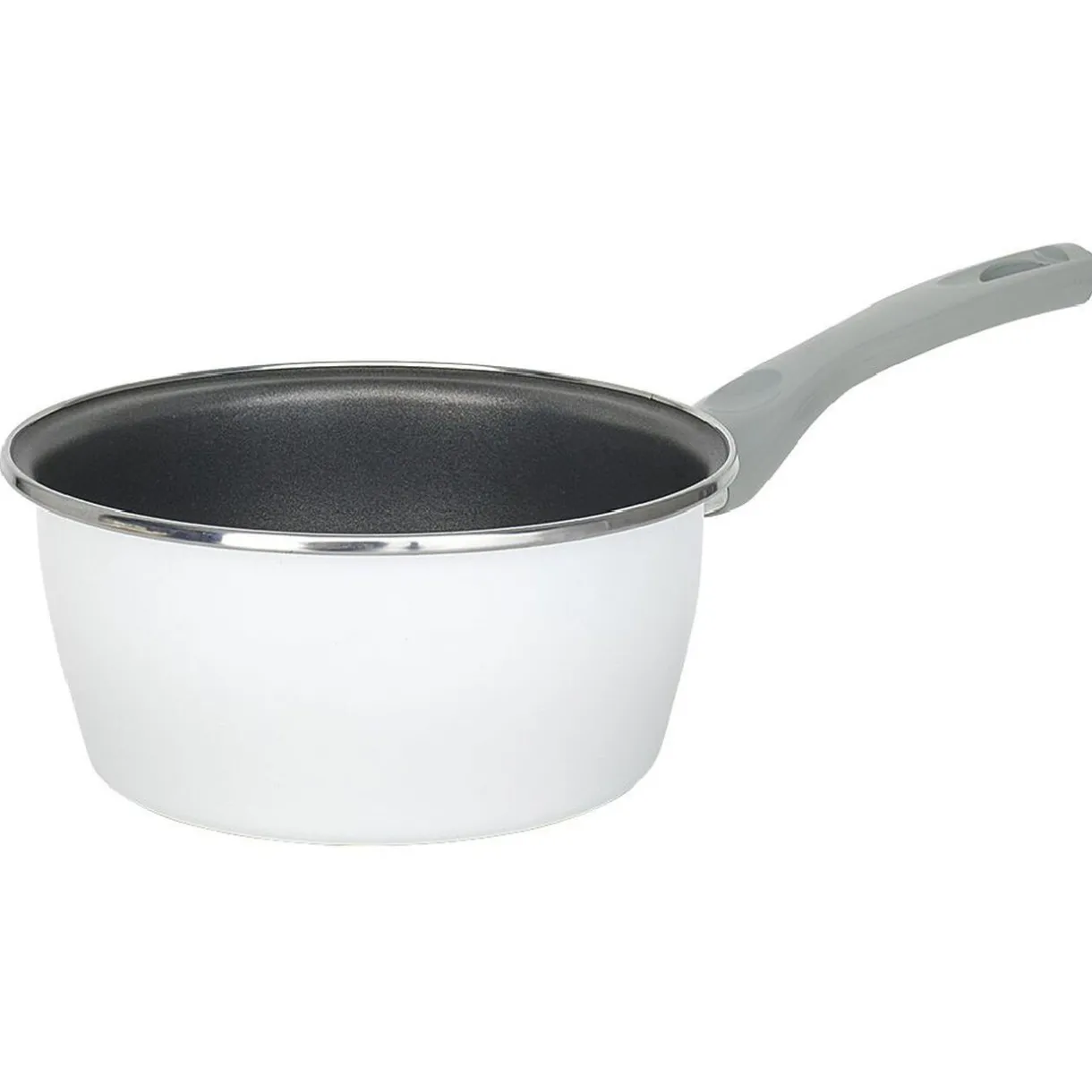 Casserole acier émaillé noir et blanc Ø 20 cm^Gifi Hot