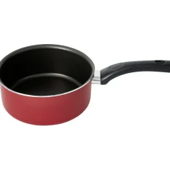 Casserole aluminium antiadhésive noir et rouge Ø 18 cm^Gifi
