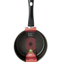 Casserole aluminium antiadhésive noir et rouge Ø 20 cm^Gifi Online