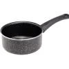 Casserole effet pierre antiadhérente noir Ø16xH7,5cm^Gifi Discount