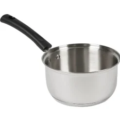 Casserole inox avec poignée bakélite noir ø 14 cm^Gifi Discount