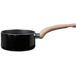 Casserole noire manche effet bois Ø 14^Gifi New