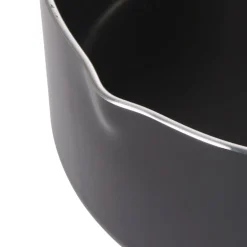 Casserole noire manche effet bois Ø 18^Gifi Hot