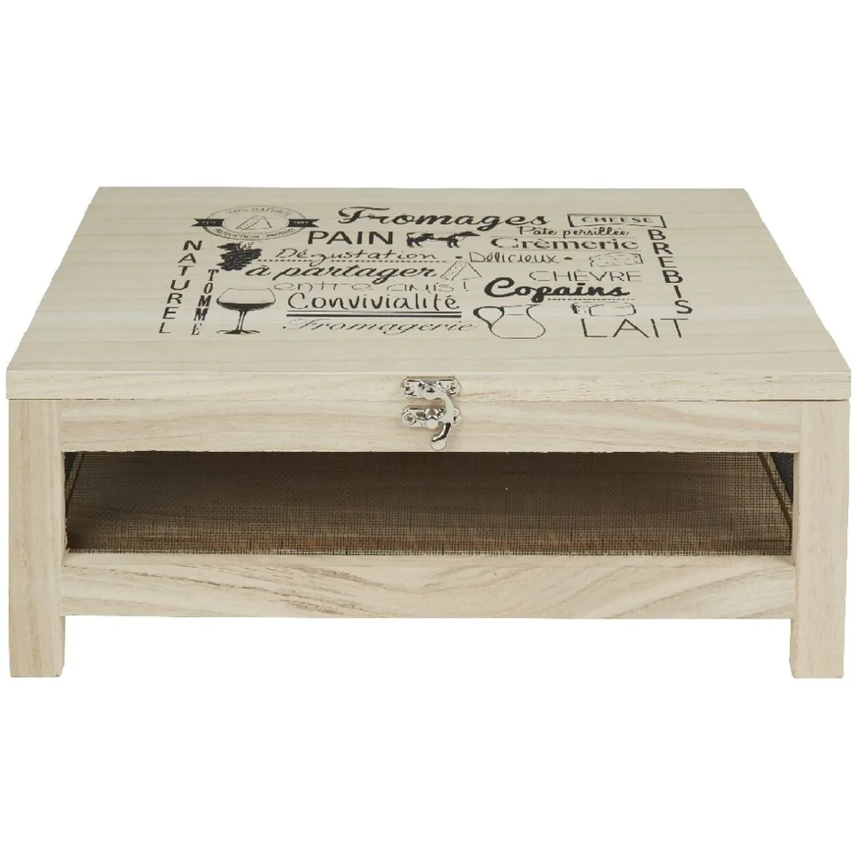 Cave à fromage bois avec plateau amovible^Gifi