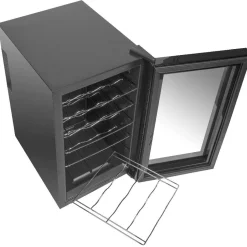 Cave à vin de service 18 bouteilles noir^Gifi Hot