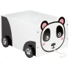 Rangement|Gifi Chariot enfant en bois sur roulettes design animal