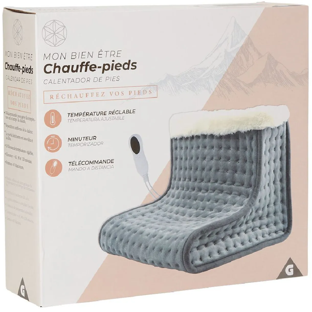 Hot Gifi Chauffe-pieds électrique avec télécommande