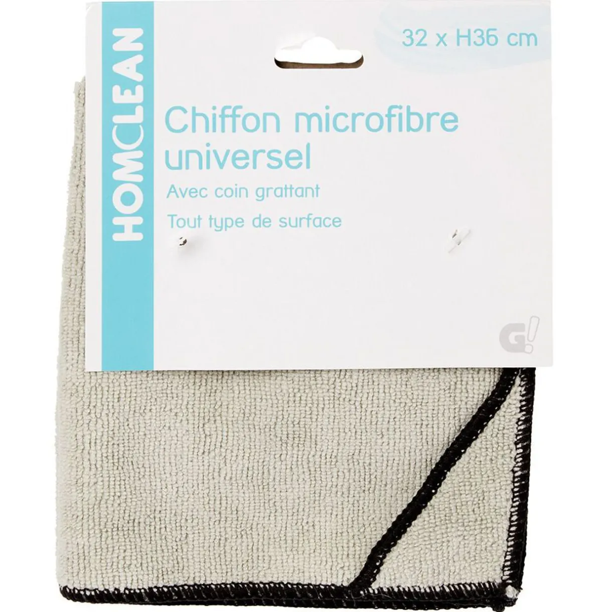 Nettoyage Et Entretien|Gifi Chiffon microfibre universel Homclean 32x36 cm