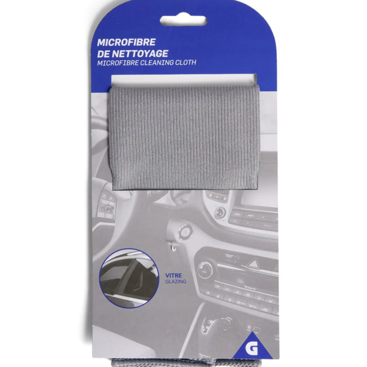 Nettoyage Et Entretien|Gifi Chiffon pour vitre de voiture en microfibre bleu
