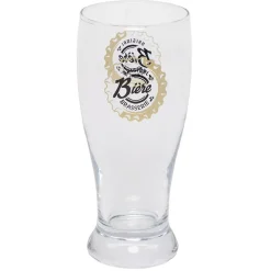 Chope à bière en verre transparent avec inscription 48 cl x2^Gifi Sale