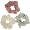 Best Gifi Chouchou beige/vert/rose imprimé étoile doré Ø10cm x3