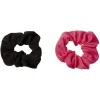 Best Gifi Chouchou en maille rose noir x2